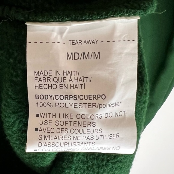 Under Armour Coldgear Green Fleece Lined Hoodie Sweater Men's Sz Medium Preowned - Picture 7 of 8